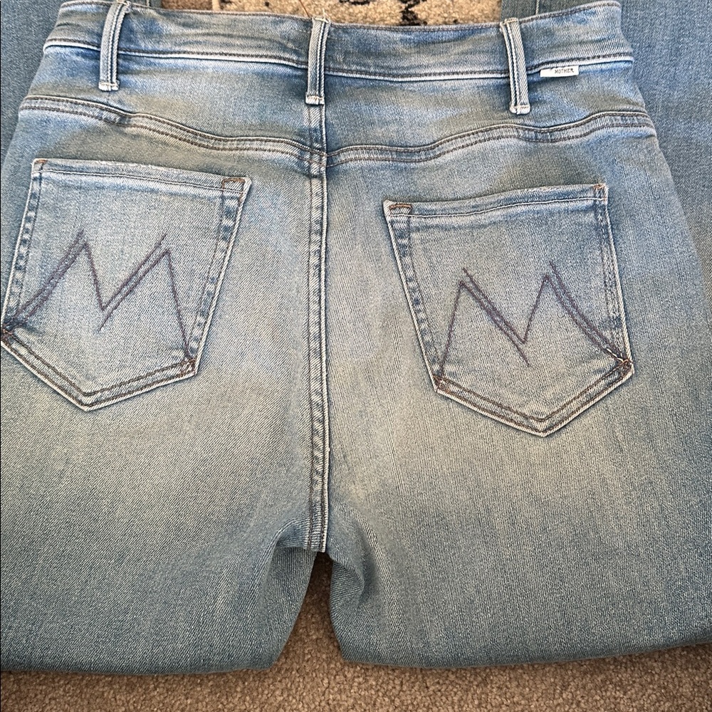 Mother size 29 The Hustler Ankle Fray in Au Revoir color high waist EUC - Picture 7 of 9